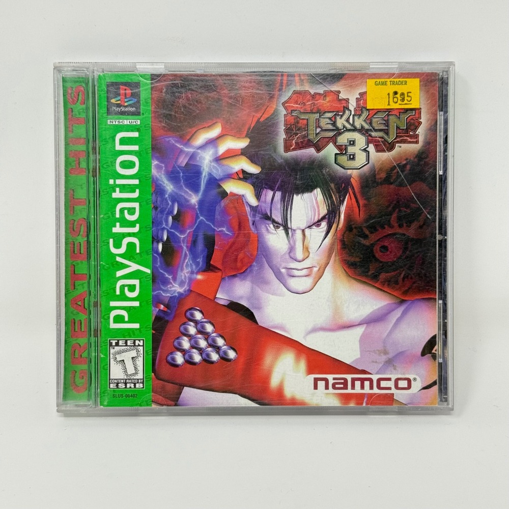 Tekken 3 Sony PlayStation 1 PS1 Greatest Hits Namco Fighting Game SLUS-00402